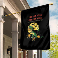 Grammar English Teacher Garden Flag Funny Halloween Dinosaurs Pumpkin Punctuation Saves Lives
