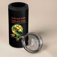 Grammar English Teacher 4 in 1 Can Cooler Tumbler Funny Halloween Dinosaurs Pumpkin Punctuation Saves Lives