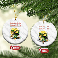 Grammar English Teacher Ceramic Ornament Funny Halloween Dinosaurs Pumpkin Punctuation Saves Lives