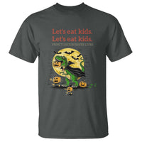 Grammar English Teacher T Shirt Funny Halloween Dinosaurs Pumpkin Punctuation Saves Lives