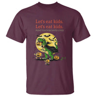 Grammar English Teacher T Shirt Funny Halloween Dinosaurs Pumpkin Punctuation Saves Lives