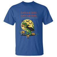 Grammar English Teacher T Shirt Funny Halloween Dinosaurs Pumpkin Punctuation Saves Lives