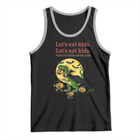 Grammar English Teacher Tank Top Funny Halloween Dinosaurs Pumpkin Punctuation Saves Lives