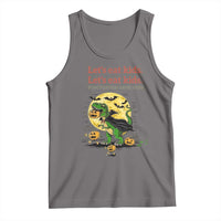 Grammar English Teacher Tank Top Funny Halloween Dinosaurs Pumpkin Punctuation Saves Lives