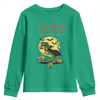 Grammar English Teacher Youth Sweatshirt Funny Halloween Dinosaurs Pumpkin Punctuation Saves Lives
