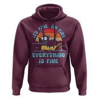 It's Fine I'm Fine Everything Is Fine Funny Cat Hoodie Christmas Gift - Wonder Print Shop