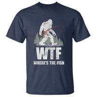 WTF Where's The Fish T Shirt Funny Fishing Gifts Bigfoot Sasquatch - Wonder Print Shop