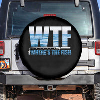 WTF Where's The Fish Spare Tire Cover Funny Fishing Gifts Fathers Day - Wonder Print Shop