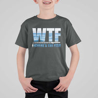 WTF Where's The Fish T Shirt For Kid Funny Fishing Gifts Fathers Day - Wonder Print Shop
