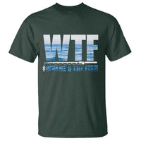 WTF Where's The Fish T Shirt Funny Fishing Gifts Fathers Day - Wonder Print Shop