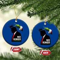 Funny Christmas No Kings in America Ceramic Ornament - Wonder Print Shop