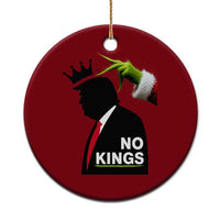 Funny Christmas No Kings in America Ceramic Ornament - Wonder Print Shop
