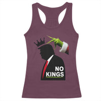 Funny Christmas No Kings in America Racerback Tank Top - Wonder Print Shop