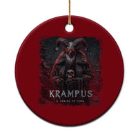 Krampus Is Coming To Town Ceramic Ornament Gothic Dark Xmas Gift Horror Holiday - Wonder Print Shop