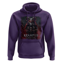 Krampus Is Coming To Town Hoodie Gothic Dark Xmas Gift Horror Holiday - Wonder Print Shop