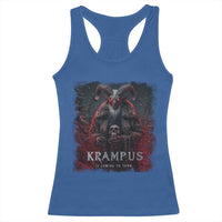 Krampus Is Coming To Town Racerback Tank Top Gothic Dark Xmas Gift Horror Holiday - Wonder Print Shop