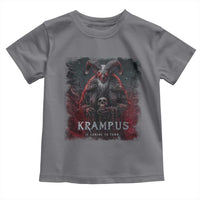 Krampus Is Coming To Town Toddler T Shirt Gothic Dark Xmas Gift Horror Holiday - Wonder Print Shop