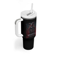 Krampus Is Coming To Town Tumbler With Handle Gothic Dark Xmas Gift Horror Holiday - Wonder Print Shop