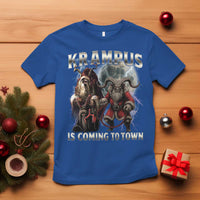 Krampus Is Coming To Town T Shirt Vintage Gothic Dark Xmas Gift Horror Holiday - Wonder Print Shop