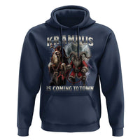 Krampus Is Coming To Town Hoodie Vintage Gothic Dark Xmas Gift Horror Holiday - Wonder Print Shop
