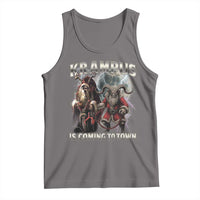 Krampus Is Coming To Town Tank Top Vintage Gothic Dark Xmas Gift Horror Holiday - Wonder Print Shop