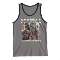 Krampus Is Coming To Town Tank Top Vintage Gothic Dark Xmas Gift Horror Holiday - Wonder Print Shop