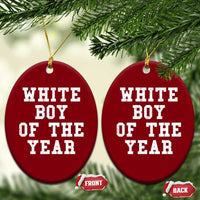 White Boy Of The Year Ceramic Ornament Funny Gift For Him - Wonder Print Shop