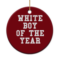 White Boy Of The Year Ceramic Ornament Funny Gift For Him - Wonder Print Shop