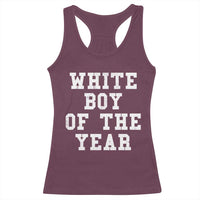 White Boy Of The Year Racerback Tank Top Funny Gift For Him - Wonder Print Shop