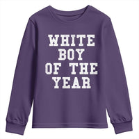 White Boy Of The Year Youth Sweatshirt Funny Gift For Him - Wonder Print Shop
