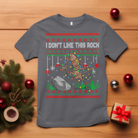 Christmas Marcus The Worm Meme T Shirt I Dont Like This Rock Brainrot Funny Ugly Xmas - Wonder Print Shop