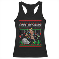 Christmas Marcus The Worm Meme Racerback Tank Top I Dont Like This Rock Brainrot Funny Ugly Xmas - Wonder Print Shop