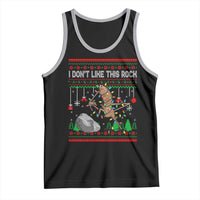 Christmas Marcus The Worm Meme Tank Top I Dont Like This Rock Brainrot Funny Ugly Xmas - Wonder Print Shop