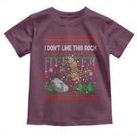 Christmas Marcus The Worm Meme Toddler T Shirt I Dont Like This Rock Brainrot Funny Ugly Xmas - Wonder Print Shop