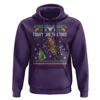 Marcus The Worm Christmas Meme Hoodie I Dont Like This Tree Brainrot Funny Ugly Xmas - Wonder Print Shop