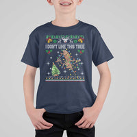 Marcus The Worm Christmas Meme T Shirt For Kid I Dont Like This Tree Brainrot Funny Ugly Xmas - Wonder Print Shop