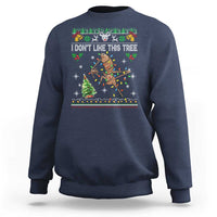 Marcus The Worm Christmas Meme Sweatshirt I Dont Like This Tree Brainrot Funny Ugly Xmas - Wonder Print Shop