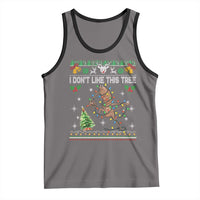 Marcus The Worm Christmas Meme Tank Top I Dont Like This Tree Brainrot Funny Ugly Xmas - Wonder Print Shop