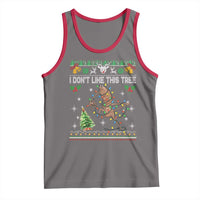 Marcus The Worm Christmas Meme Tank Top I Dont Like This Tree Brainrot Funny Ugly Xmas - Wonder Print Shop