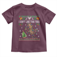 Marcus The Worm Christmas Meme Toddler T Shirt I Dont Like This Tree Brainrot Funny Ugly Xmas - Wonder Print Shop
