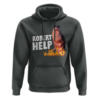 Marcus The Worm Hoodie Funny Brainrot Meme Robert Help - Wonder Print Shop