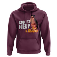 Marcus The Worm Hoodie Funny Brainrot Meme Robert Help - Wonder Print Shop