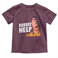 Marcus The Worm Toddler T Shirt Funny Brainrot Meme Robert Help - Wonder Print Shop