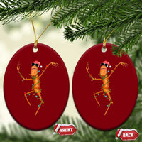 Marcus The Worm Christmas Ceramic Ornament Internet Weirdcore Brainrot Humor - Wonder Print Shop