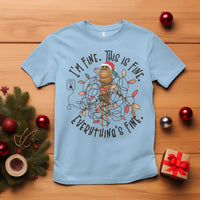 Marcus The Worm Christmas Meme T Shirt I'm Fine Everything is Fine - Wonder Print Shop