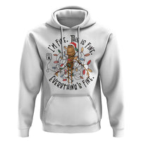 Marcus The Worm Christmas Meme Hoodie I'm Fine Everything is Fine - Wonder Print Shop