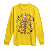 Marcus The Worm Christmas Meme Long Sleeve Shirt I'm Fine Everything is Fine - Wonder Print Shop