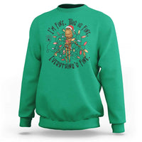 Marcus The Worm Christmas Meme Sweatshirt I'm Fine Everything is Fine - Wonder Print Shop