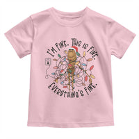 Marcus The Worm Christmas Meme Toddler T Shirt I'm Fine Everything is Fine - Wonder Print Shop