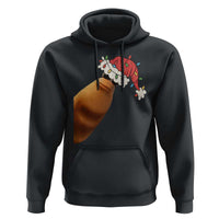 Marcus The Worm Christmas Hoodie Funny Internet Brainrot Meme - Wonder Print Shop
